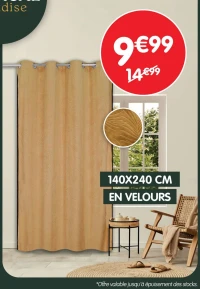 Rideau à oeillets