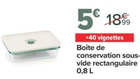 PYREX Boîte de conservation sous-vide rectangulaire 0,8 L