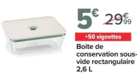 PYREX Boite de conservation sous-vide rectangulaire 2,6 L