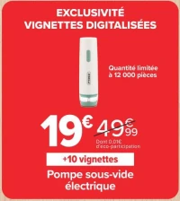 Pompe sous-vide électrique