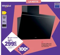 Whirlpool Hotte inclinée 60 cm
