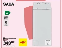 Lave-linge top