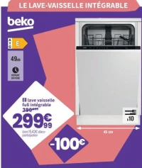beko lave vaisselle full intégrable