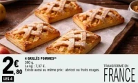 4 GRILLÉS POMMES