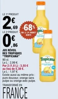 JUS RÉVEIL DES TROPIQUES TROPICANA