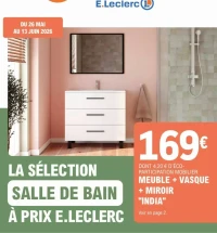 Meuble + vasque + miroir "India"