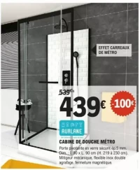 CABINE DE DOUCHE MÉTRO