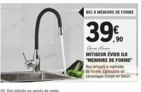 MITIGEUR ÉVIER ILO "MEMOIRE DE FORME"