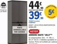 Keter Armoire haute "Jolly"