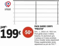 Pack garde corps "Prestio"