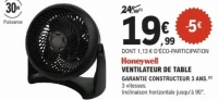 Honeywell VENTILATEUR DE TABLE