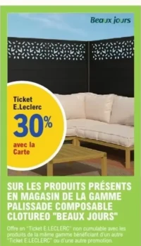 Palissade composable Clotureo "Beaux Jours"