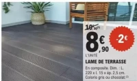 Lame de terrasse en composite