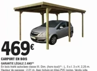 CARPORT EN BOIS