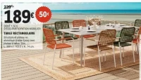 TABLE RECTANGULAIRE
