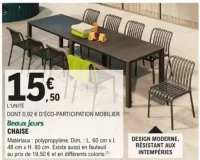 Beaux jours CHAISE