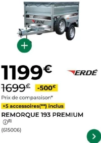 Remorque Erde 193 Premium