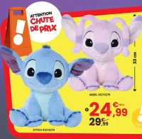 PELUCHE FLUFFY 33 CM STITCH 41274274 - ANGEL 41274275