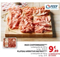 MAXI CHIFFONNADES ou PLATEAU APERITIVO BISTROT