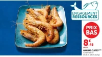 Gambas cuites