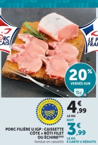 Caissette Côte + Rôti Filet ou Échine