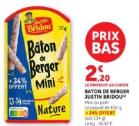 Baton de Berger Mini Nature Justin Bridou
