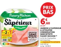 Jambon le Superieur Fleury Michon