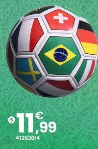 BALLON DE FOOTBALL DRAPEAUX