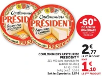 Président Coulommiers Pasteurisé