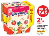 Danonino Fromage Frais aux Fruits