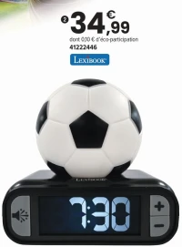RÉVEIL DIGITAL BALLON DE FOOT