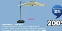 Parasol déporté TRONDHEIM
