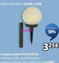 Lampe solaire HAUKUGLE