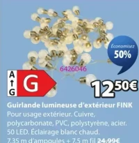 Guirlande lumineuse d'extérieur FINK
