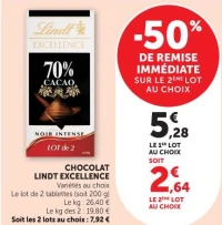 Chocolat Lindt Excellence