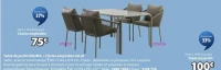 Table de jardin RAUMA + Chaise empilable GILJA