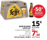 BIERE BLONDE LEFFE 6,6°