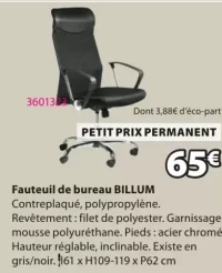 Fauteuil de bureau BILLUM