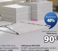 Table basse ROLSTED