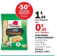 PAIN PANINI LA BOULANGERE