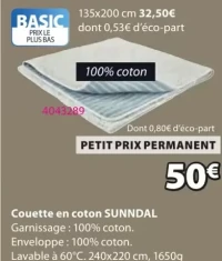 Couette en coton SUNNDAL