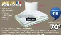 Couette synthétique DODO ANTI ACARIENS