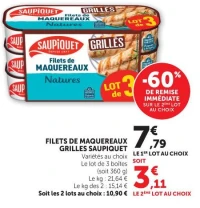 Filets de Maquereaux Grilles Saupiquet