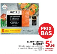 La truite fumée Labeyrie