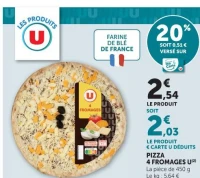 Pizza 4 Fromages U