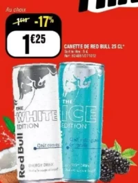 CANETTE DE RED BULL 25 CL