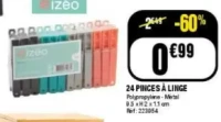 24 PINCES À LINGE