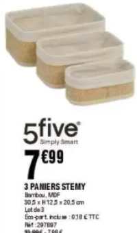 3 PANIERS STEMY