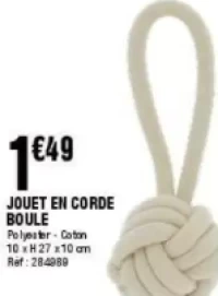 JOUET EN CORDE BOULE