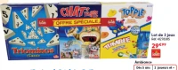 Lot de 3 jeux